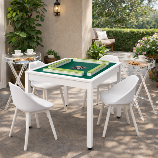 THE MM Scalloped Acrylic Side Table -Foldable