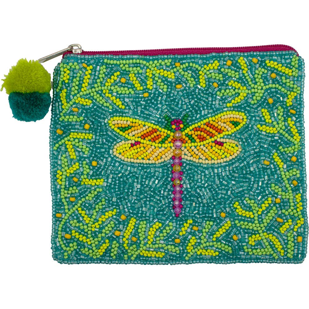 Ole - DRAGONFLY Beaded Mahjong Coin Purse