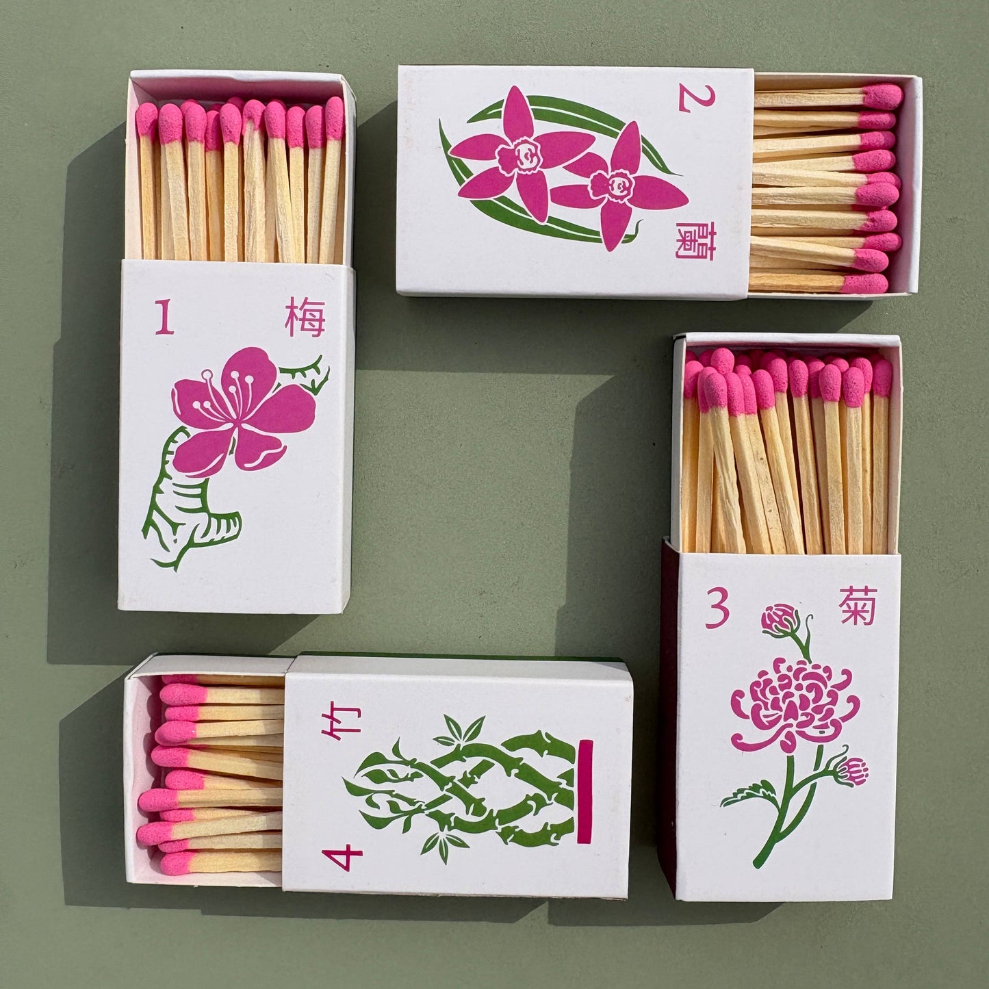 Mahjong Matches - Matchboxes Set of 4 