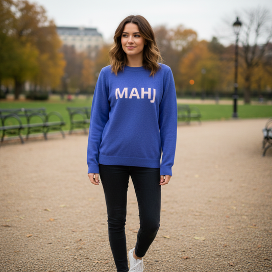 MAHJ Knitted Crew Neck Sweater