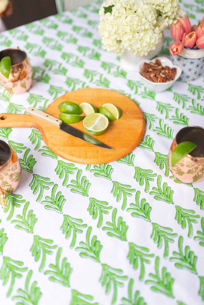 Mended - Table Throw - Palmetto, Evergreen & Vine