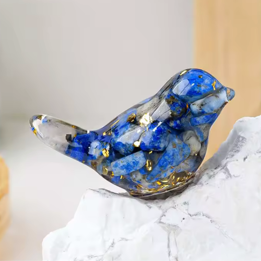 Navy Blue Crystal Mahjong Birdie