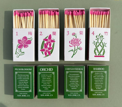 Mahjong Matches - Matchboxes Set of 4 