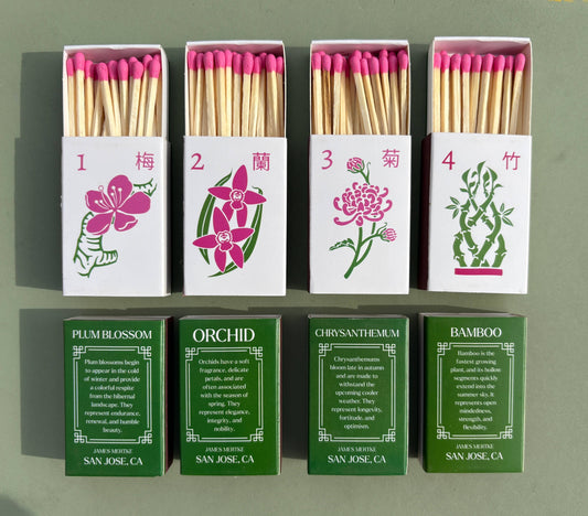Mahjong Matches - Matchboxes Set of 4 