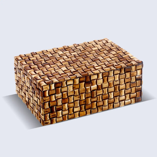 Decorative Storage Box Mekong Chai Bone Inlay 12x8x5-Holds Tiles