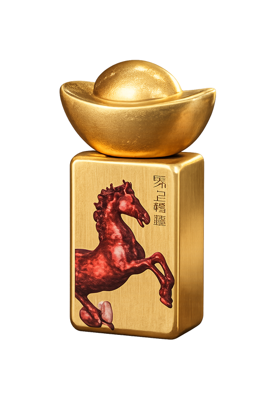 Year of the Horse Prosperity Mahjong Tile and Spinner