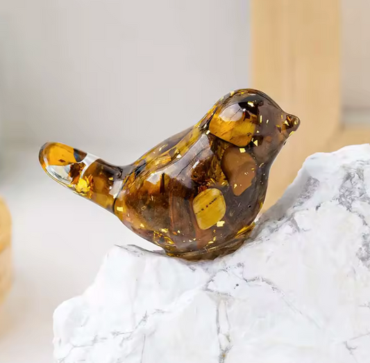 Crystal Tiger's Eye Mahjong Birdie