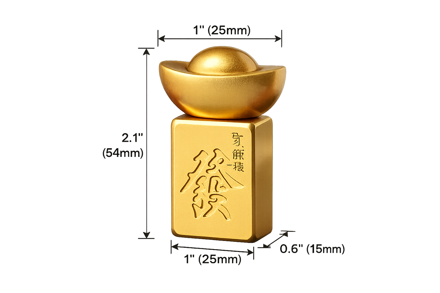 Prosperity Mahjong Brass Tile