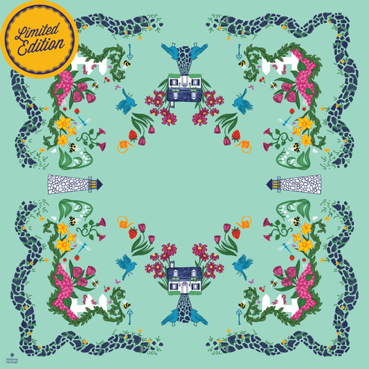 "Seaside Cottage" by Mahjong Montage (Seafoam) - Limited Edition *Arrives 6/20