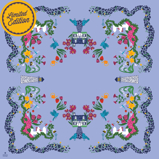 "Seaside Cottage" by Mahjong Montage (Periwinkle Blue) - Limited Edition *Arrives 6/20