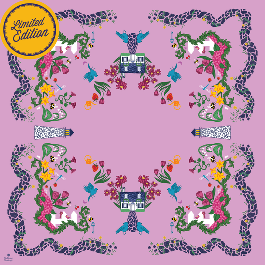 "Seaside Cottage" by Mahjong Montage (Heathered Mauve) - Limited Edition *Arrives 6/20