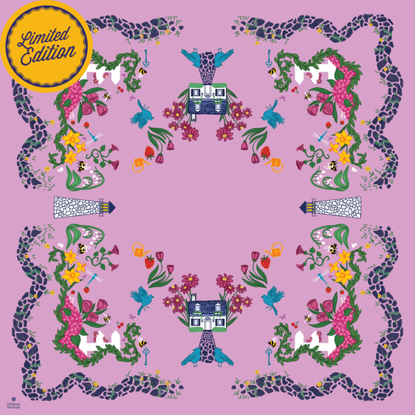 "Seaside Cottage" by Mahjong Montage (Heathered Mauve) - Limited Edition *Arrives 6/20