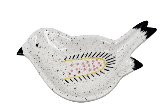 Ceramic Bird Mahjong Dice Dish